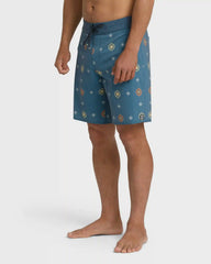 Sundays Pro 19" Boardshorts - Real Teal Multi - Real Teal