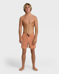 Every Other Day Wave Washed Layback 16" Trunks - Cantaloupe