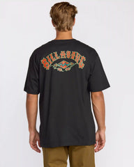 Rose Arch Regular Short Sleeve T-Shirt - Washed Black
