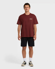 Walled Regular Short Sleeve T-Shirt - Plum