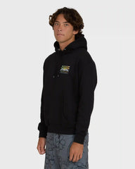 Haleiwa Rising Sun Pullover Hoodie - Black