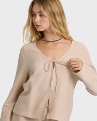 Maya Long Sleeve Top - Oatmeal