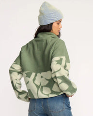 A/Div Popoyo Snap Up Sherpa Fleece Jacket - Seagrass