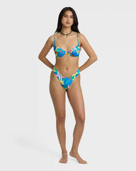 Agua Flores Leah Underwire Bikini Top - Blue Multi