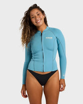 Peeky 1mm Long Sleeve Wetsuit Jacket - Surf Blue