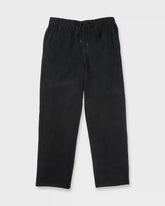 Larry Elastic Waist Corduroy Pants - Washed Black