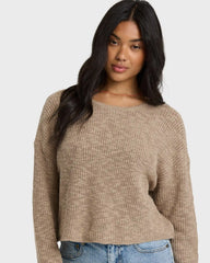 Daze Time Crewneck Sweater - Oatmeal