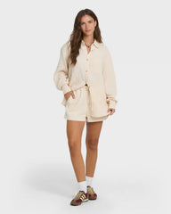 Wanderer Long Sleeve Woven Shirt - Dove