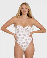 Sandy Shells Hailey One Piece Swimsuit - Salt Crystal