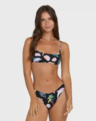 Party Wave Hike Bikini Bottoms - Black Pebble