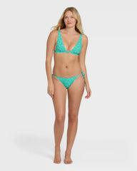 Ship Wrecked Tie-Side Tropic Bikini Bottoms - Green Tropics