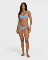 Mini Wave Check Helena Underwire Bikini Top - True Blue