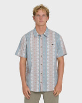 Sundays Short Sleeve Woven Shirt - Blue Fog