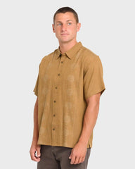 Cordoba Short Sleeve Cotton Shirt - Rubber