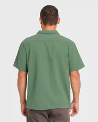Victoria Vacay Short Sleeve Woven Shirt - Sea Spray