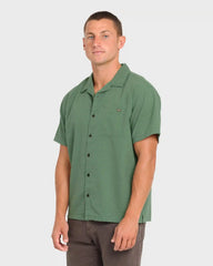 Victoria Vacay Short Sleeve Woven Shirt - Sea Spray
