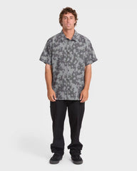 Adventure Division Surftrek Perforated Short Sleeve Woven Shirt - Black