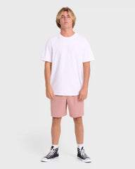 Crossfire Elastic Wave Washed 18" Amphibian Hybrid Shorts - Ash Rose