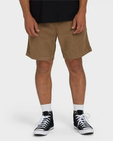 Larry Layback 17" Corduroy Shorts - Vintage Khaki