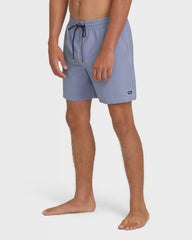Every Other Day Wave Washed Layback 16" Trunks - Blue Horizon