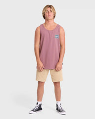 Crayon Wave Premium Tank Top - Red Dahlia