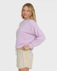 Echo Burnout Crewneck Sweatshirt - Sweet Lilac