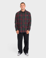 Coastline Long Sleeve Flannel Shirt - Tortoise Shell