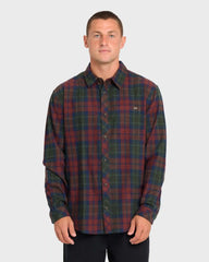 Coastline Long Sleeve Flannel Shirt - Tortoise Shell