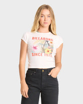 Take A Moment Short Sleeve Knit Graphic T-Shirt - Salt Crystal
