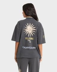 Paradise 73 Short Sleeve Cotton T-Shirt - Black Sands