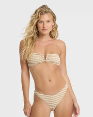 Wavey Daze Maui Medium Bikini Bottoms - Cobblestone