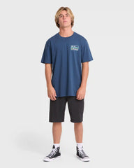 Runner Premium Short Sleeve Cotton T-Shirt - Dark Denim