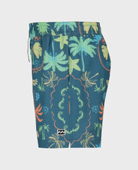Little Boys Sundays Layback Swim Trunks