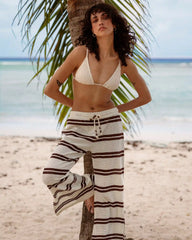Hot Stripe Pants - Teak