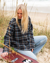 Breezy Sherpa Shacket - Black Sands