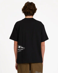 Chrome Diamond Short Sleeve Knit T-Shirt - Black