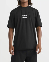 All Day Wave Short Sleeve Rashguard - Black