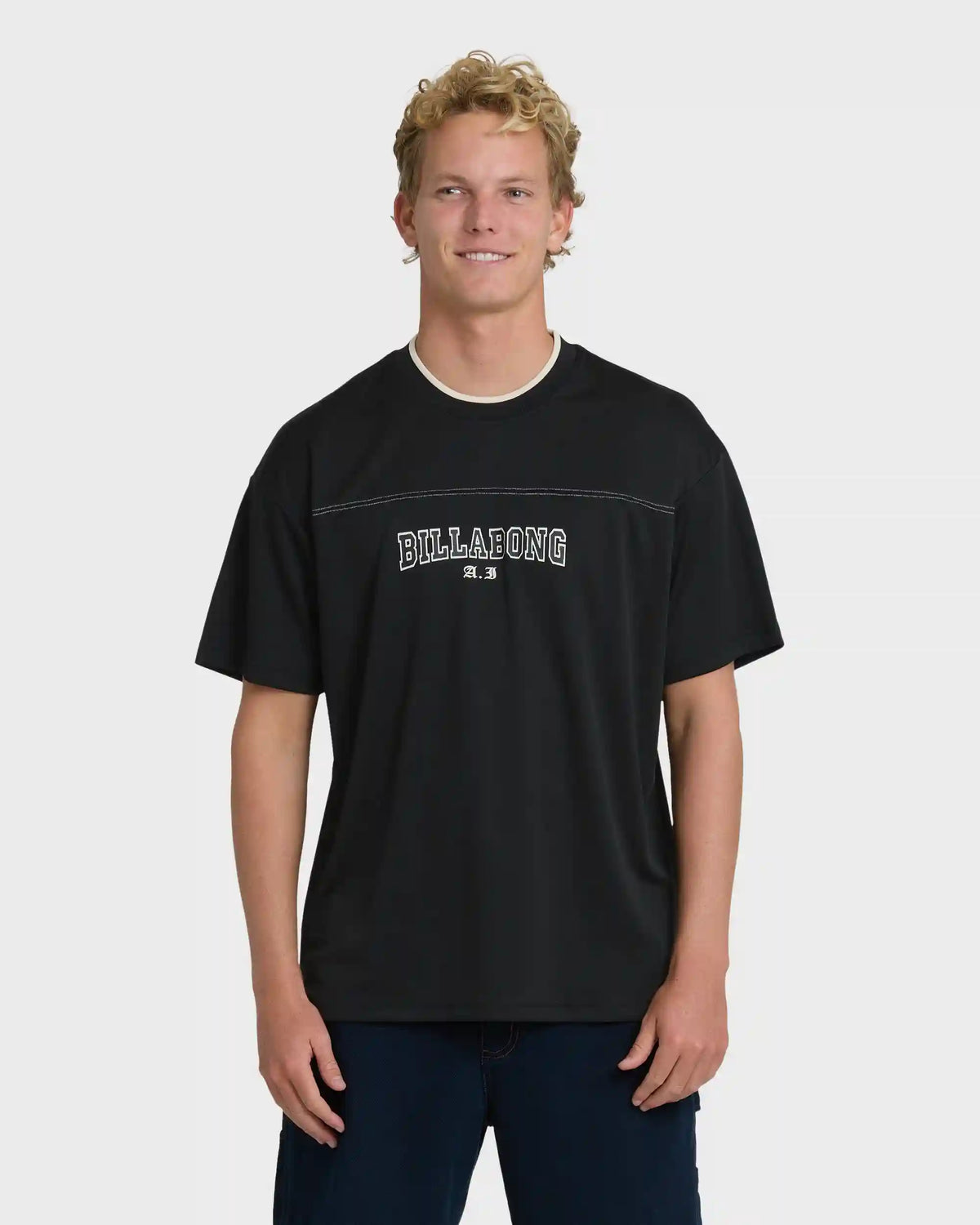A.I. Mesh Jersey Short Sleeve T-Shirt - Black