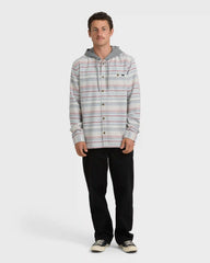 Baja Long Sleeve Flannel Shirt - Off White