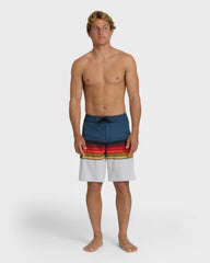 All Day Stripe Pro 20" Boardshorts - Sunset Ocean Multi - Sunset Ocean