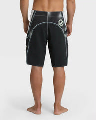 Fluid 2k Pro 21" Boardshorts - Black/White - Black
