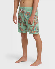 Sundays Lo Tide 18" Boardshorts - Granite Green Multi - Granite Green