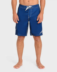 Piped Pro 19" Boardshorts - Dark Denim - Dark Denim
