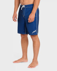 Piped Pro 19" Boardshorts - Dark Denim - Dark Denim