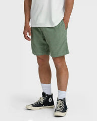 Larry Layback 19" Cord Shorts - Moss