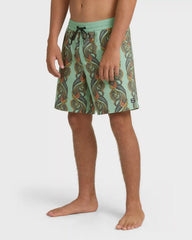 Good Times Layback 16" Trunks - Granite Green
