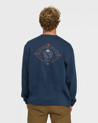 Compass Crewneck Sweatshirt - Dark Blue
