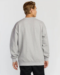 Austin Garage Crew Sweatshirt - Lt Grey Htr