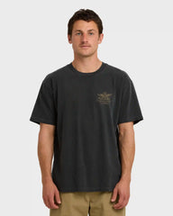 Wingspan Garage Regular Short Sleeve T-Shirt - Washed Black