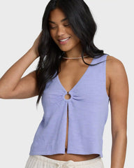 Veda Knit Tank - Twilight Blue